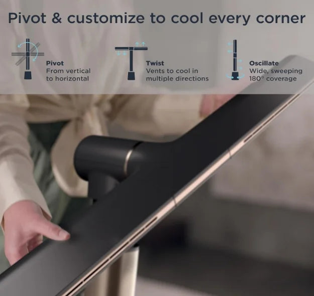 ❄Shark TurboBlade Fan – Ultra-Powerful, Bladeless, 10 Speeds, 180° Pivot